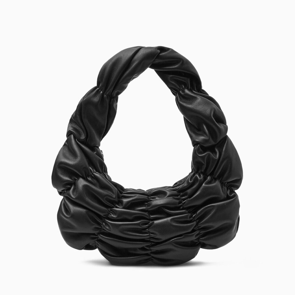 COS Leather Ripple Shoulder Bag